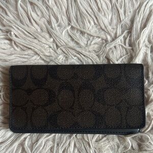Coach Black and Brown checkbook